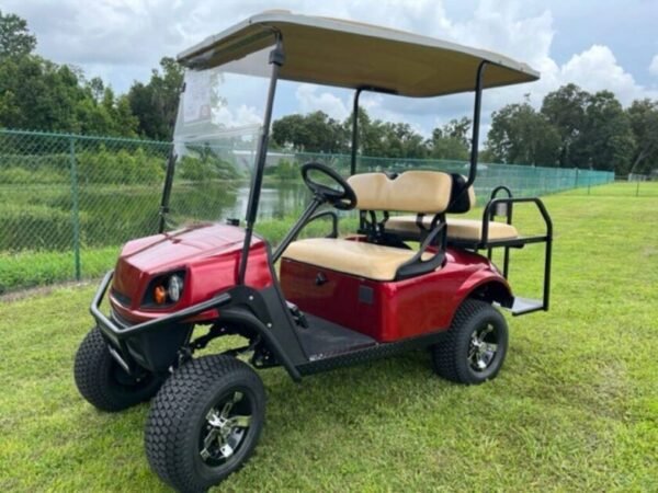 2020 E-Z-Go Express S4 Gas Inferno Red - Image 5
