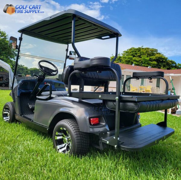 10" VAMPIRE Machined Golf Cart Wheels and 205/50-10 DOT Low Profile Golf Cart Tires Combo - Set of 4 - Image 5