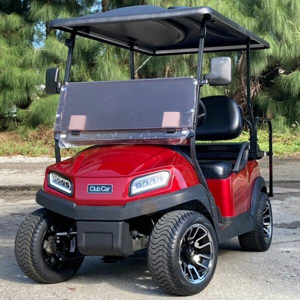 12" LIZARD Machined Golf Cart Wheels and 215/40-12 DOT Low Profile Golf Cart Tires Combo - Set of 4 - Image 2