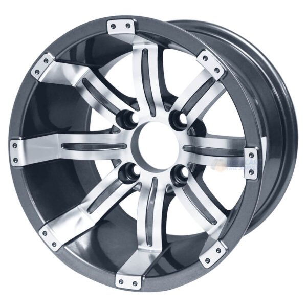 12" TEMPEST Gunmetal Wheels and 23x10.5-12 All Terrain Tires Combo - Set of 4 - Image 5