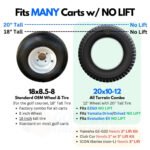 12" RALLY Machined/Black Wheels and 20x10-12" DOT All Terrain Tires Combo - Set of 4 - Image 4