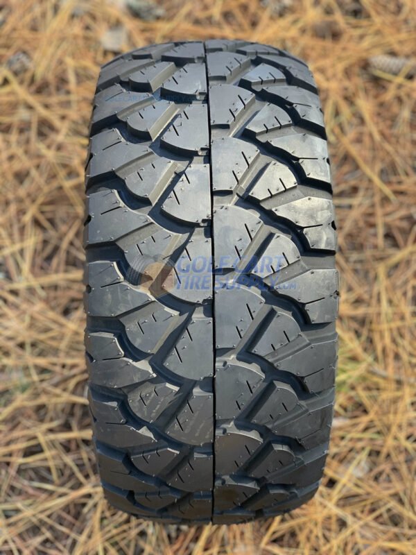 14" Terminator Gloss Black Wheels and STINGER 20x8.5-14" DOT All Terrain Golf Cart Tires Combo - Set of 4 - Image 2