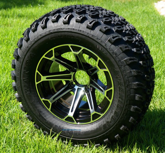 12" FANG Aluminum Wheels and 23x10.5-12 All Terrain Tires Combo - Set of 4 - Image 1