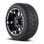 Fairway Alloys 12" Sixer Wheel and EFX Fusion 205/30-12 DOT Tire Combo - Set of 4 - Image 2