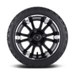 Fairway Alloys 12" Sixer Wheel and EFX Fusion 205/30-12 DOT Tire Combo - Set of 4 - Image 4