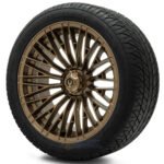 16" REAPER Matte Bronze Wheels and 225/40R16 Street DOT Tires Combo - Set of 4