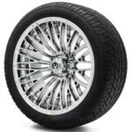 16" REAPER Chrome Wheels and 225/40R16 Street DOT Tires Combo - Set of 4
