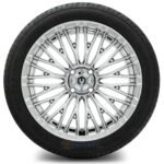 16" REAPER Chrome Wheels and 225/40R16 Street DOT Tires Combo - Set of 4 - Image 3