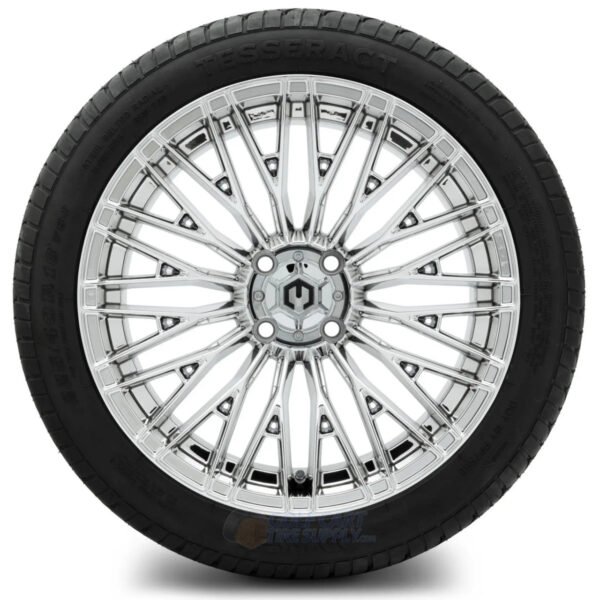 16" REAPER Chrome Wheels and 225/40R16 Street DOT Tires Combo - Set of 4 - Image 3