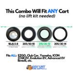 12" BOMBER Matte Bronze Wheels and 215/35-12 Low Profile DOT Tires Combo - Set of 4 - Image 2