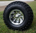 10" REVOLVER Machined Wheels and 22x11-10" All Terrain Tires Combo - Set of 4