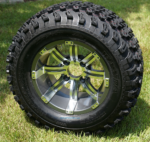 12" TEMPEST Gunmetal Wheels and 23x10.5-12 All Terrain Tires Combo - Set of 4