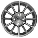12" TITAN Gunmetal Aluminum Wheels and 215/40-12 Low Profile DOT Tires Combo - Set of 4 - Image 5