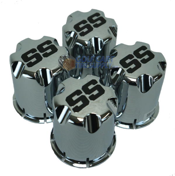 Slasher 18x8.50-8 GTX OEM Sawtooth Tires and White Golf Cart Wheels Combo - Set of 4 - Image 5