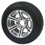12" TERMINATOR Gunmetal Wheels and 215/50-12 ComfortRide DOT Tires - Set of 4 - Image 4