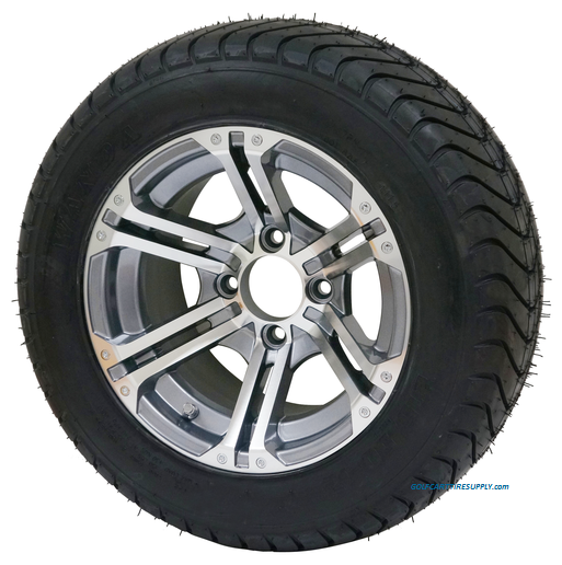 12" TERMINATOR Gunmetal Wheels and 215/50-12 ComfortRide DOT Tires - Set of 4 - Image 4